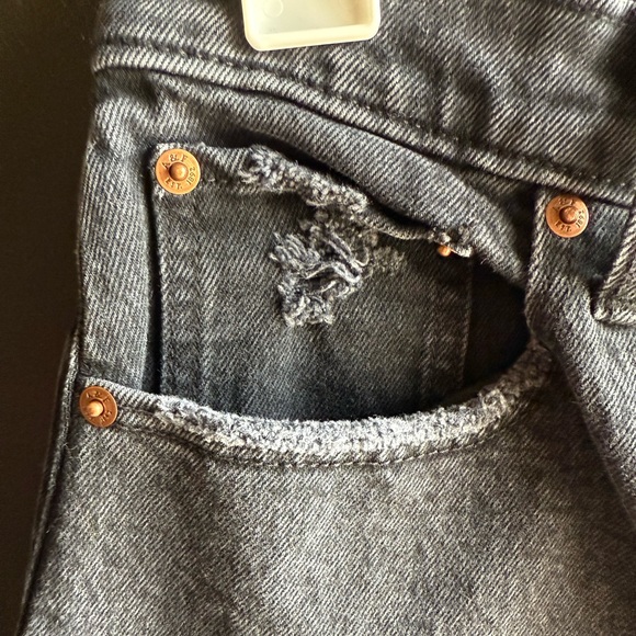 Abercrombie The 90’s Straight Ultra High Rise Black Jeans Curve Love Size 28 XS - Picture 7 of 16